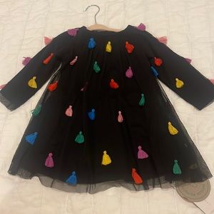 Stella McCartney Baby Tassle Embroidered Tulle Dress